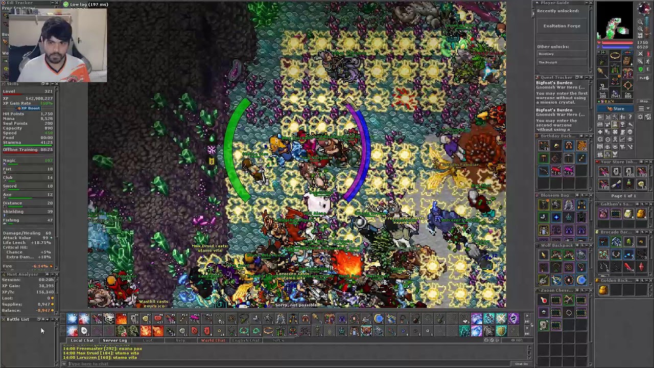Tibia - Alex Dinckson - Bosses Warzone I, II e III #tibia #Lobera #Global #mmorpg