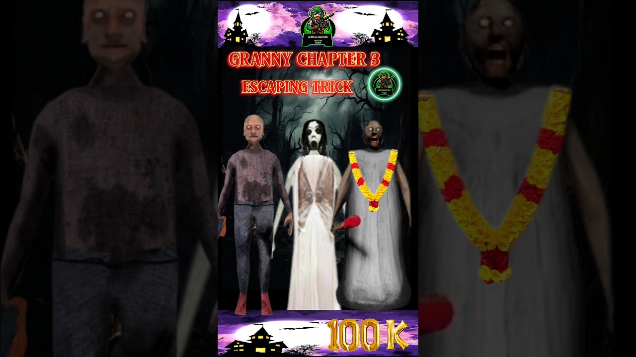 💥GRANNY 3 ESCAPING TRICK😱 100% || GRANNY 3 TIPS AND TRICKS || MMG 360* #shorts#Granny3#ytshort