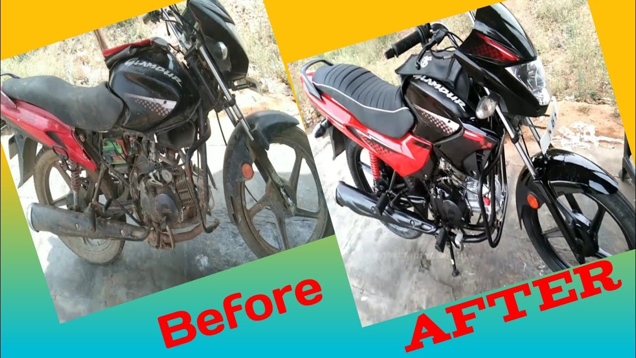 Glamour restoration | old hero glamour bike repair @Shivackl
