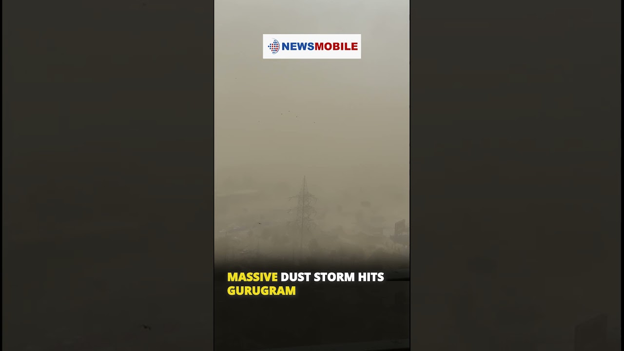 Massive dust storm hits Gurugram