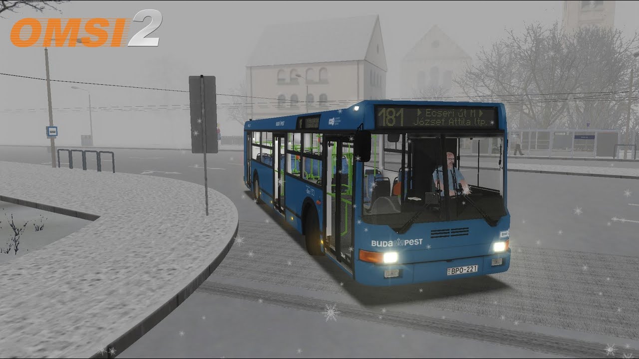 OMSI 2 | Bp 181 | Aszódi u. -  József Attila ltp. Távíró u | Ikarus 412 #omsi2 #omsi2mod #omsi2mods