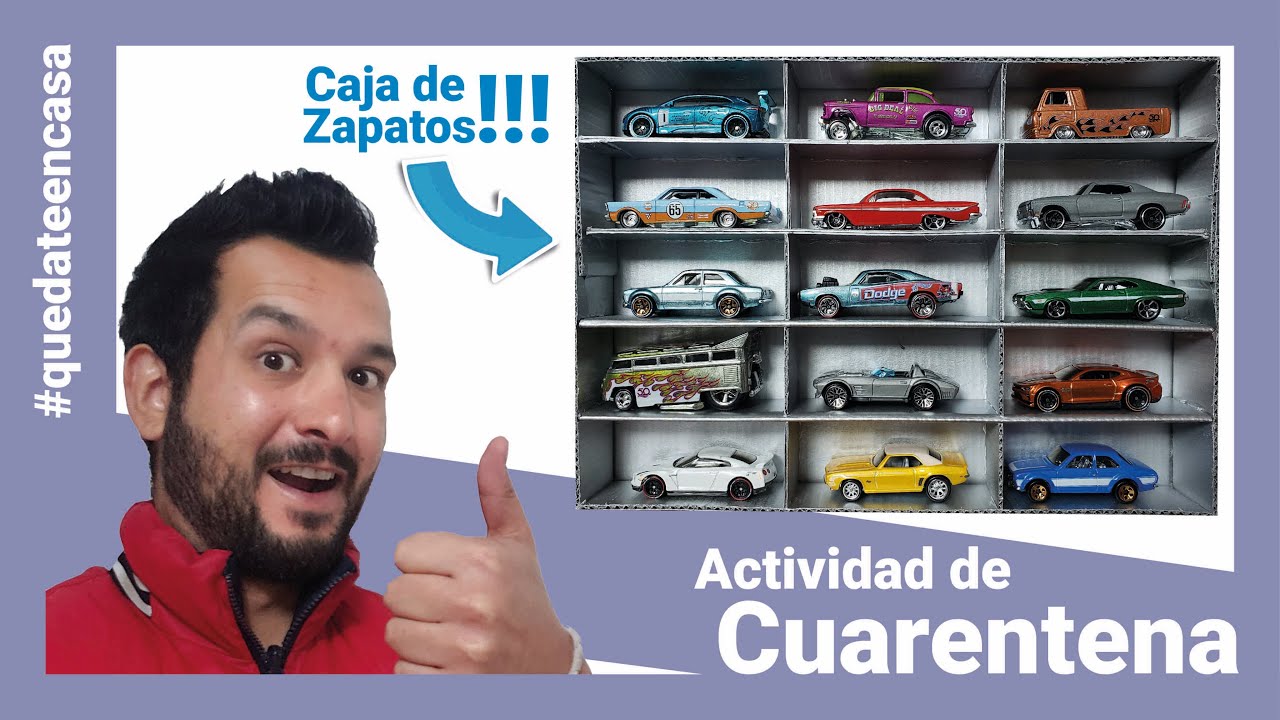 Arma un ¡COLECCIONADOR! con una CAJA DE ZAPATOS para tus 🏎️Autos a Escala 🏎️