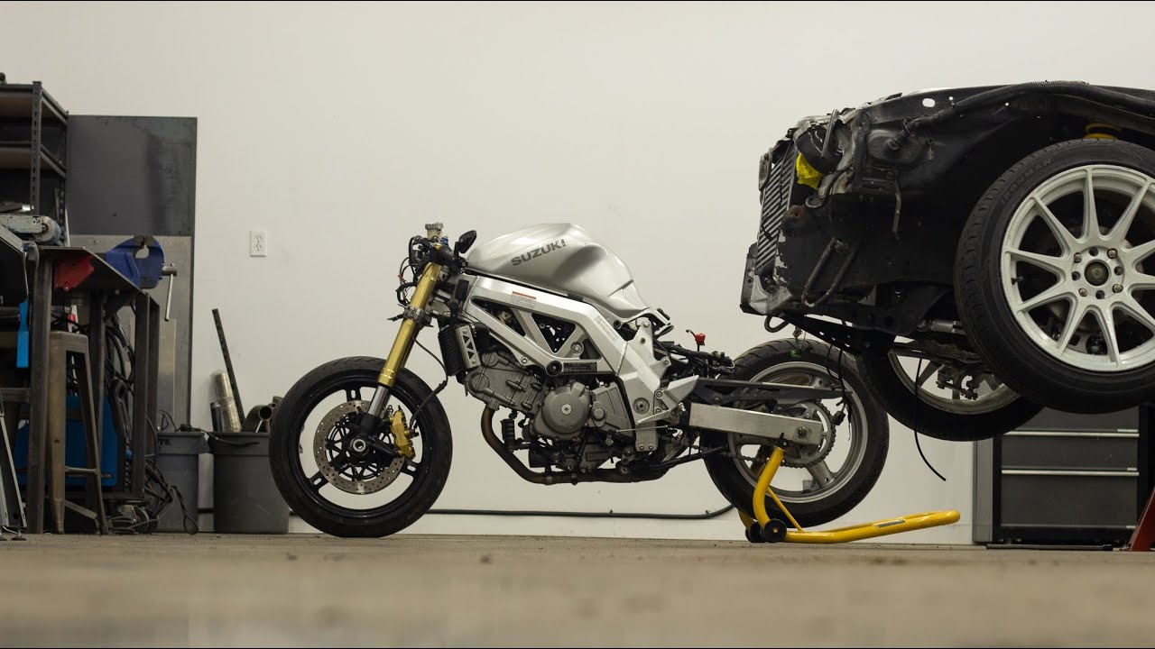 Начинается сборка SV650 второго поколения — GSXR Swap и разборка