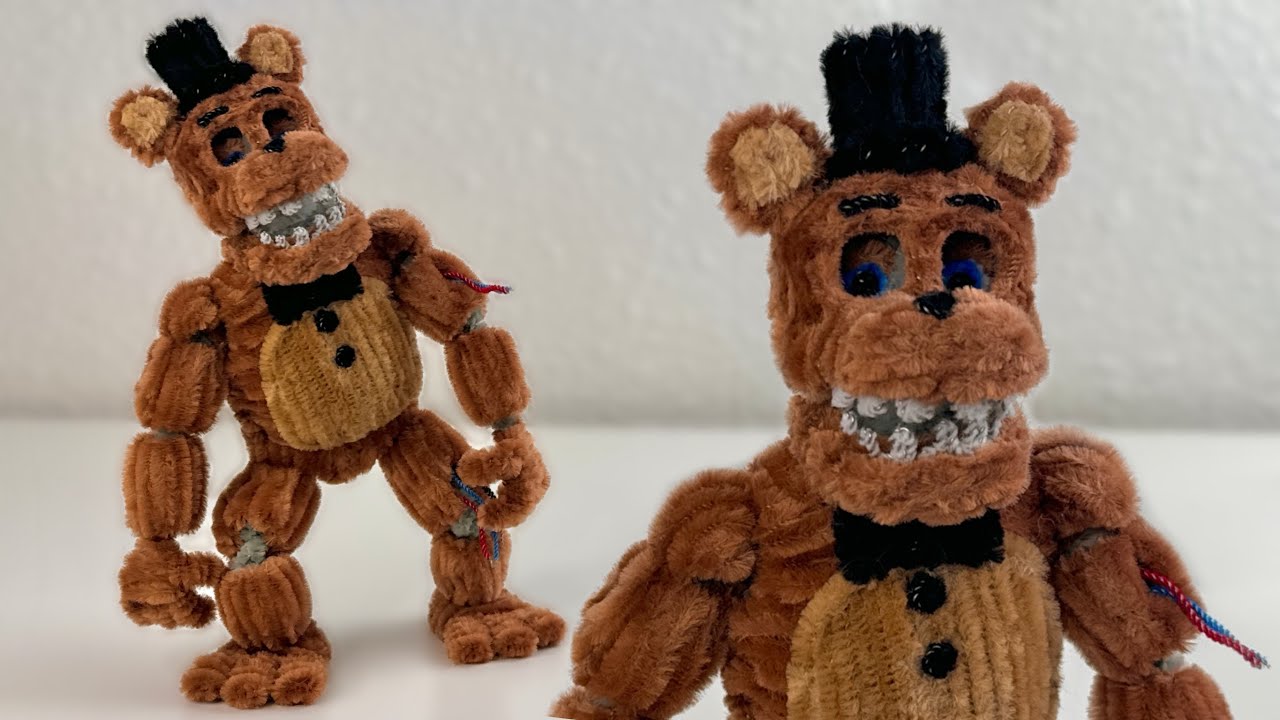 How to Make a Mini Withered Freddy Pipe Cleaner Figure | Full Tutorial |