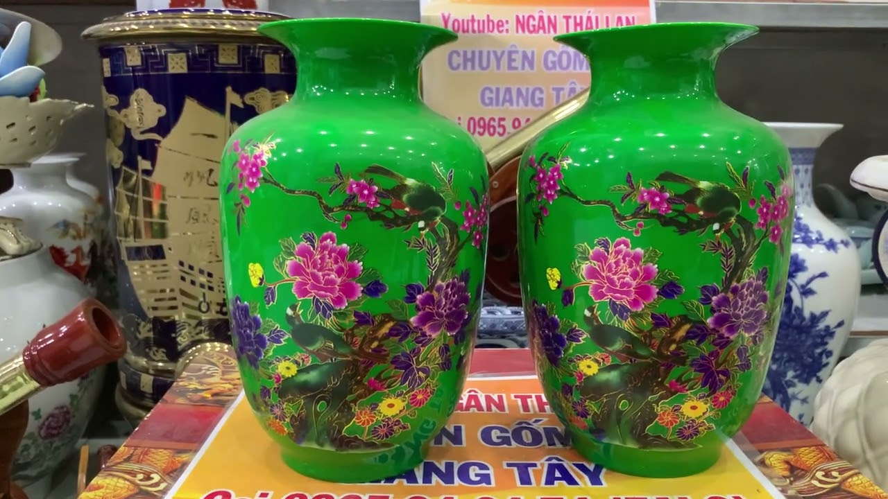 Gốm sứ giang Tây, bình hoa Âu trái nho, hút Lộc phát sáng 25/1/2026 gọi 0965946474