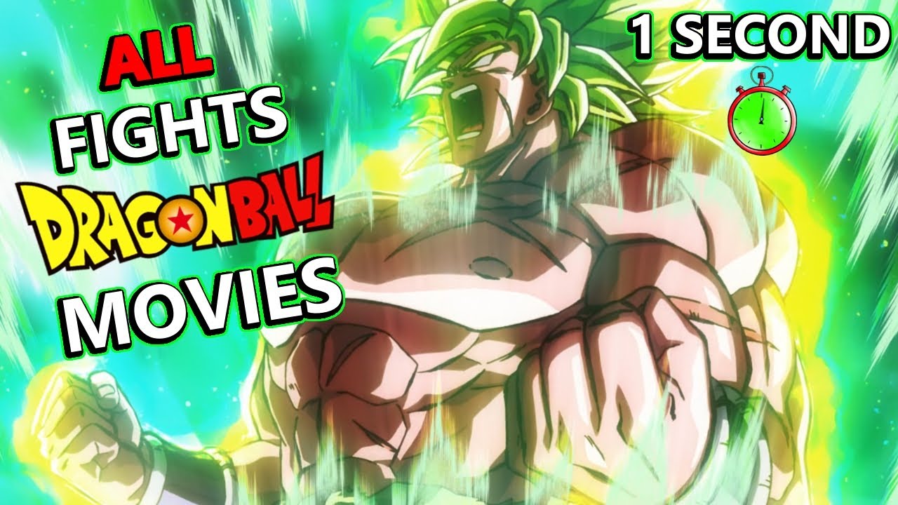 Dragon Ball MOVIES: 1 Second From ALL Fights