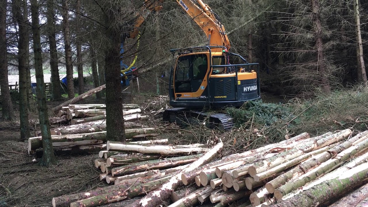Hyundai R145LCR Harvadig with Keto 150HD