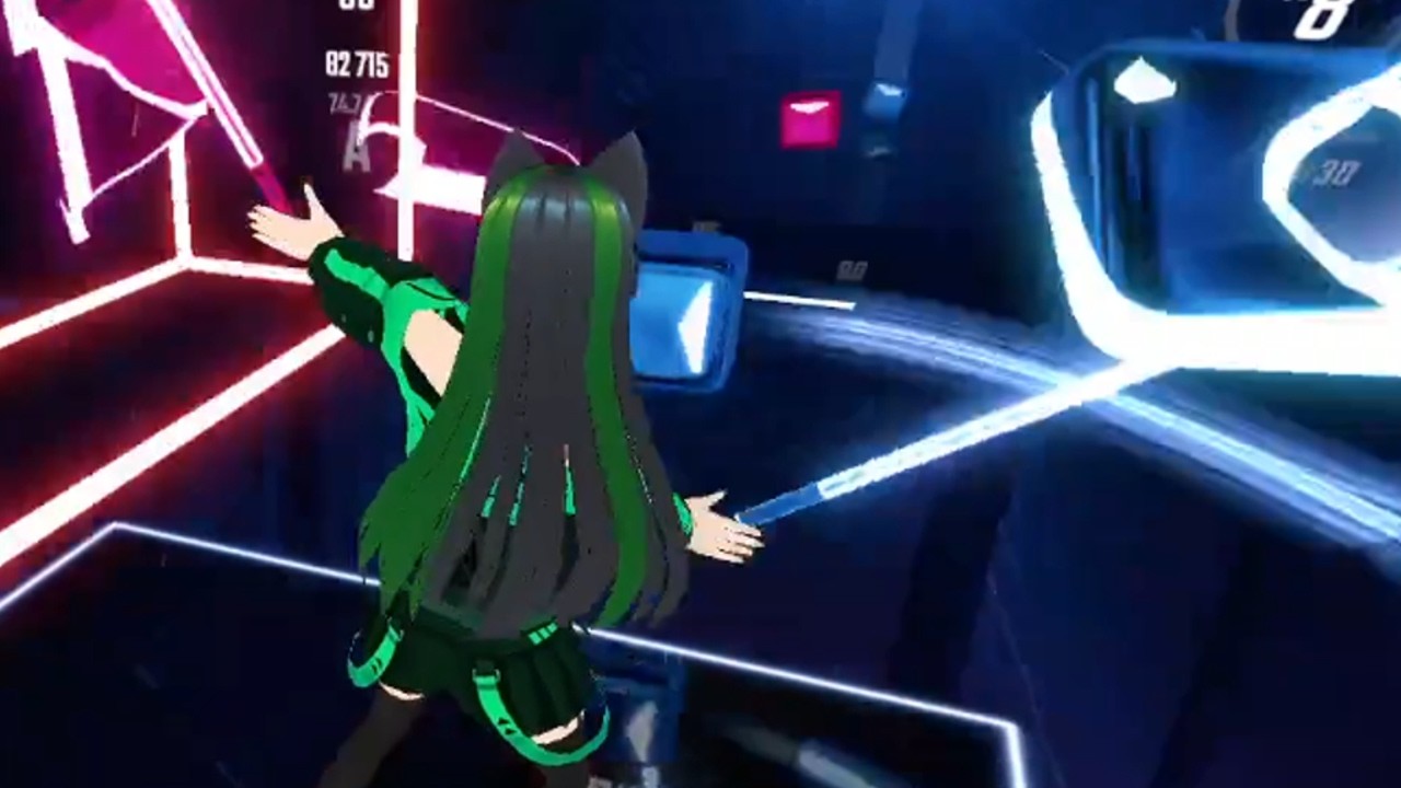 Beat Saber: Dancing for good luck