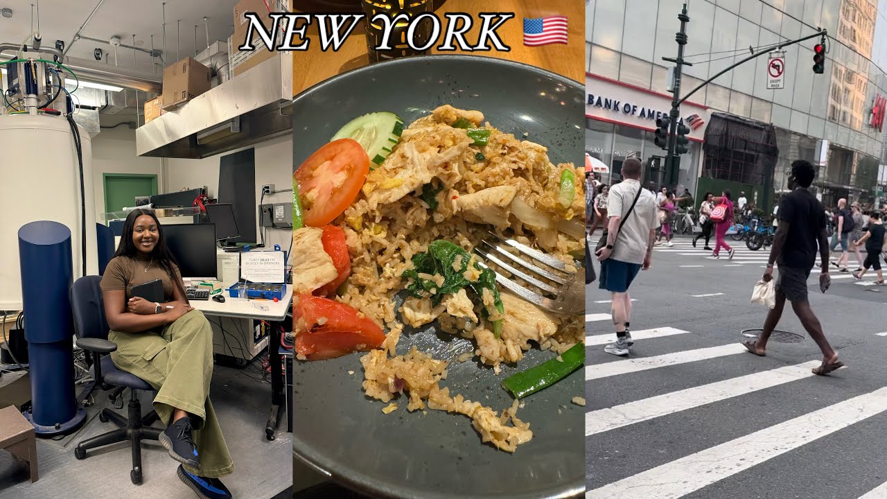 A DAY IN MY LIFE WORKING IN NEW YORK CITY 🇺🇸|| I HAD LUNCH IN THE BEST THAI RESTAURANT