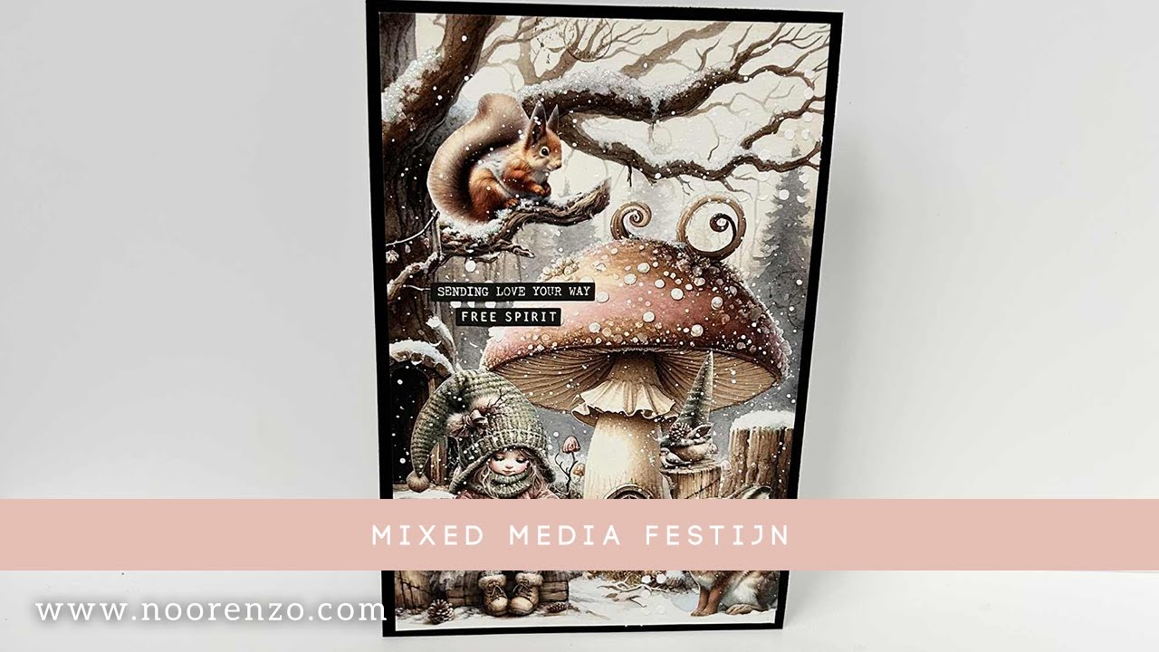 Mega Online Mixed Media festijn door Jolanda