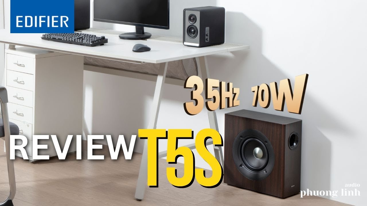Review Edifier T5s: Loa Sub Điện Bass Sâu Lắng, Thiết Kế Mới - Có Đáng Nâng Cấp?