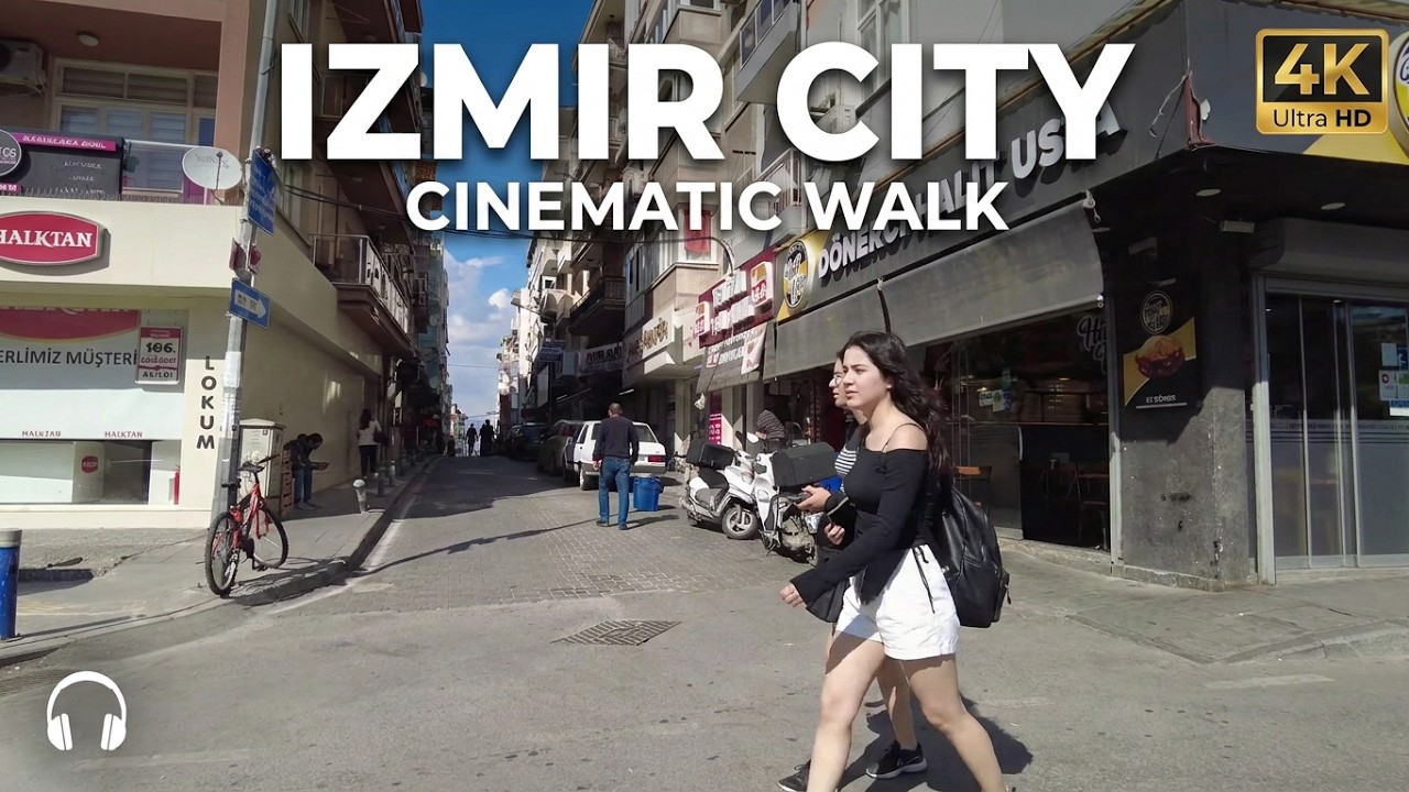 IZMIR CITY WALK • TÜRKİYE 4K 60FPS | POV CINEMATIC AUTUMN STROLL | 3D AUDIO | NO TALK | AUTUMN TV