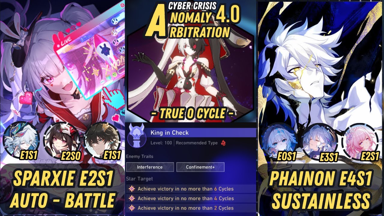 V3 | Auto - Battle Sparxie E2S1 x Hypercarry Phainon E4S1 | New Anomaly Arbitration 4.0 #sparxie