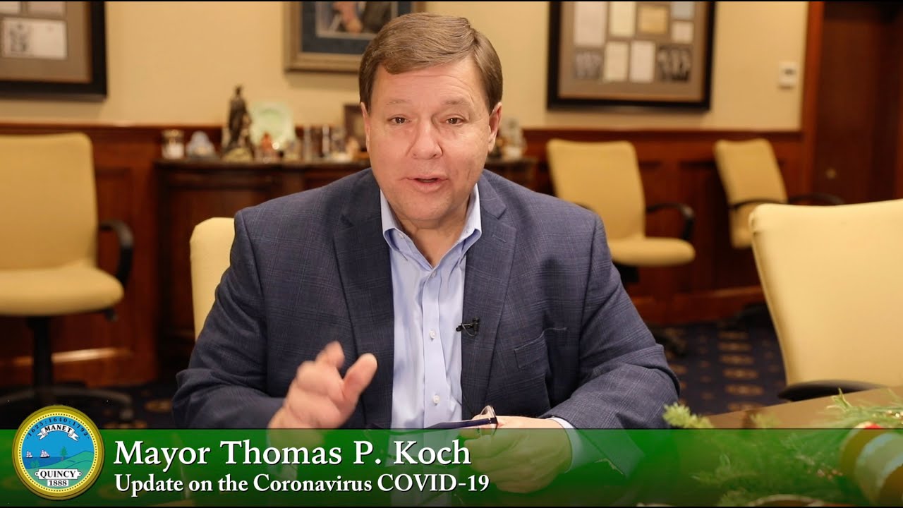 Mayor Tom Koch - Quincy, COVID Update Tuesday, 1-5-21