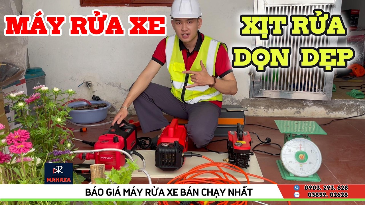 Máy rửa xe bao nhiêu tiền? Tìm giá tốt nhất với bảo hành