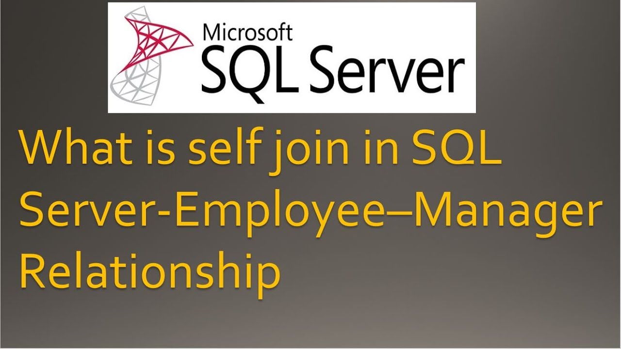Self join in SQL Server #sqlinterview #data #dataengineering