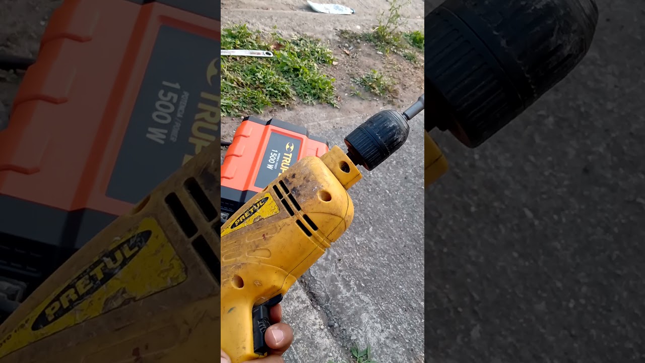Inversor Truper 1500 w probado con taladros. sencillo y Rotomartillo