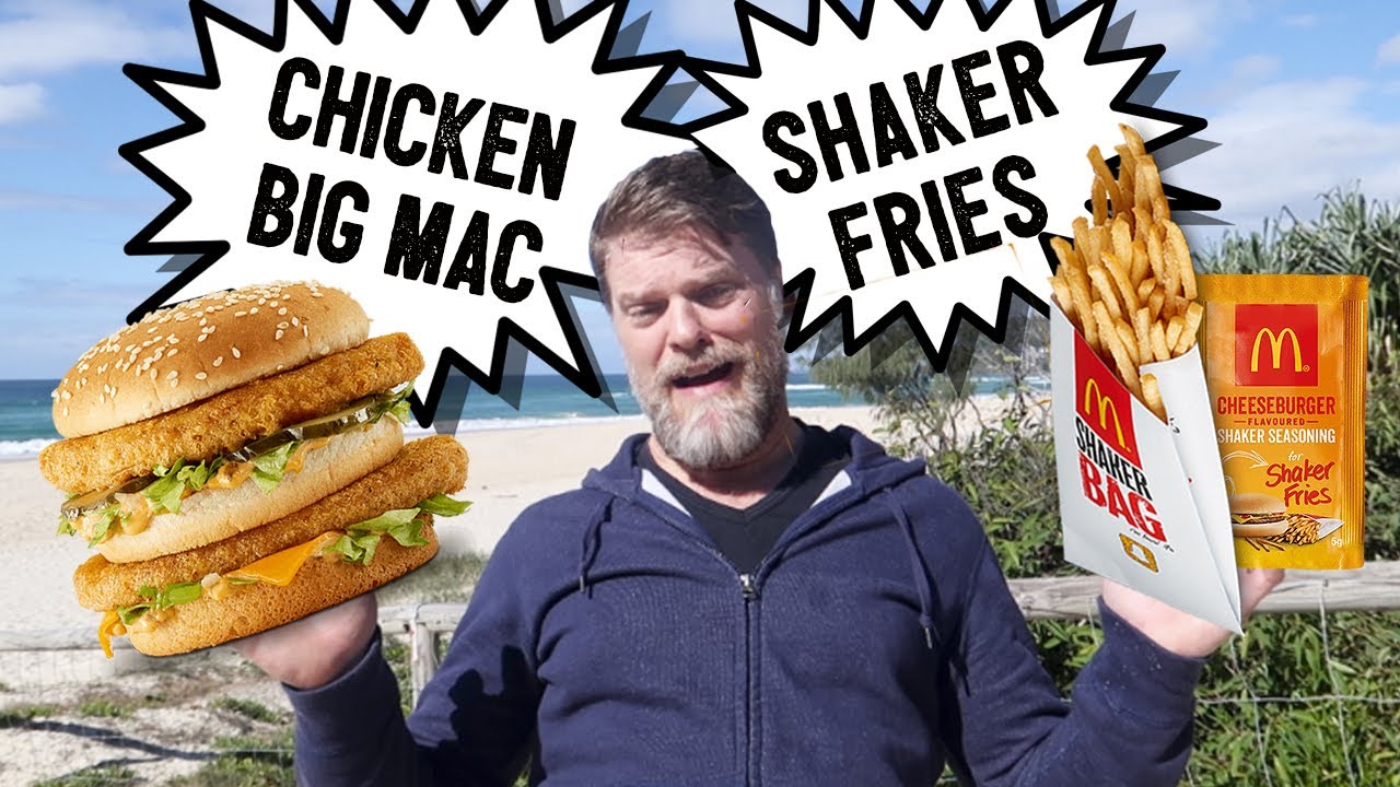 NEW McDonalds CHICKEN BIG MAC & CHEESEBURGER SHAKER FRIES FOOD REVIEW - Greg's Kitchen