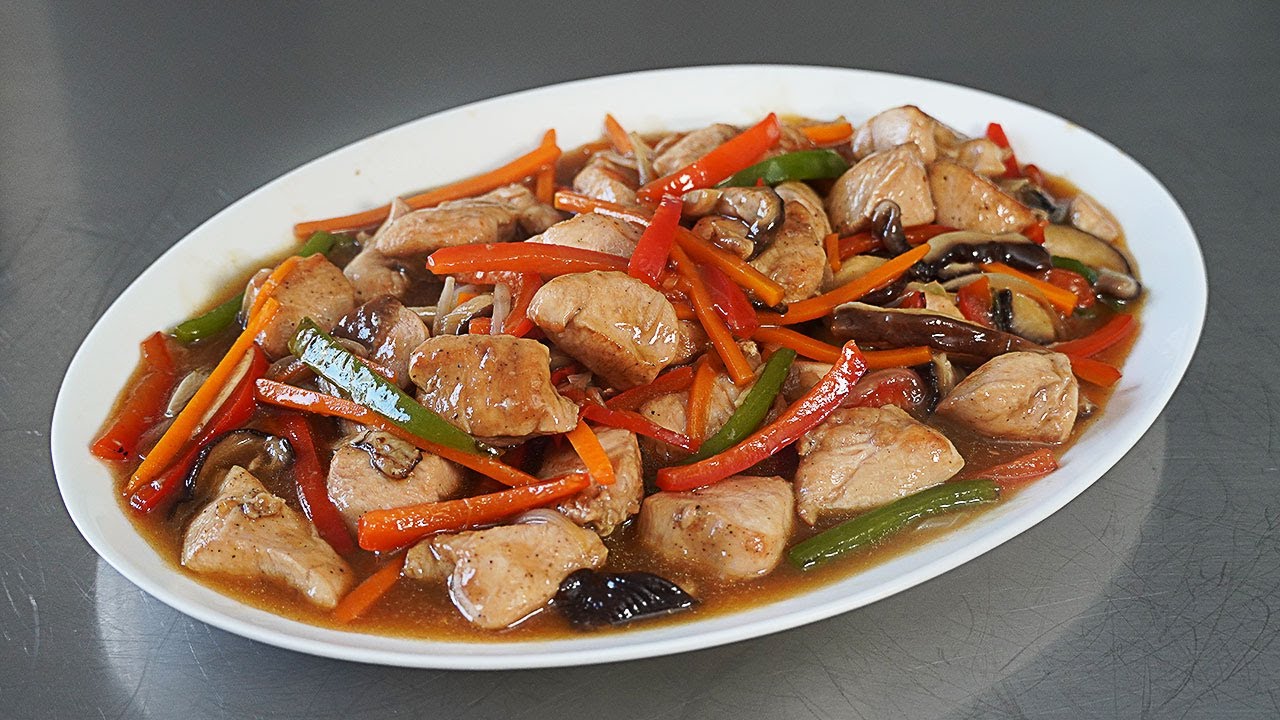 POLLO CON VERDURAS AL ESTILO CHINO. JUGOSO Y TIERNO