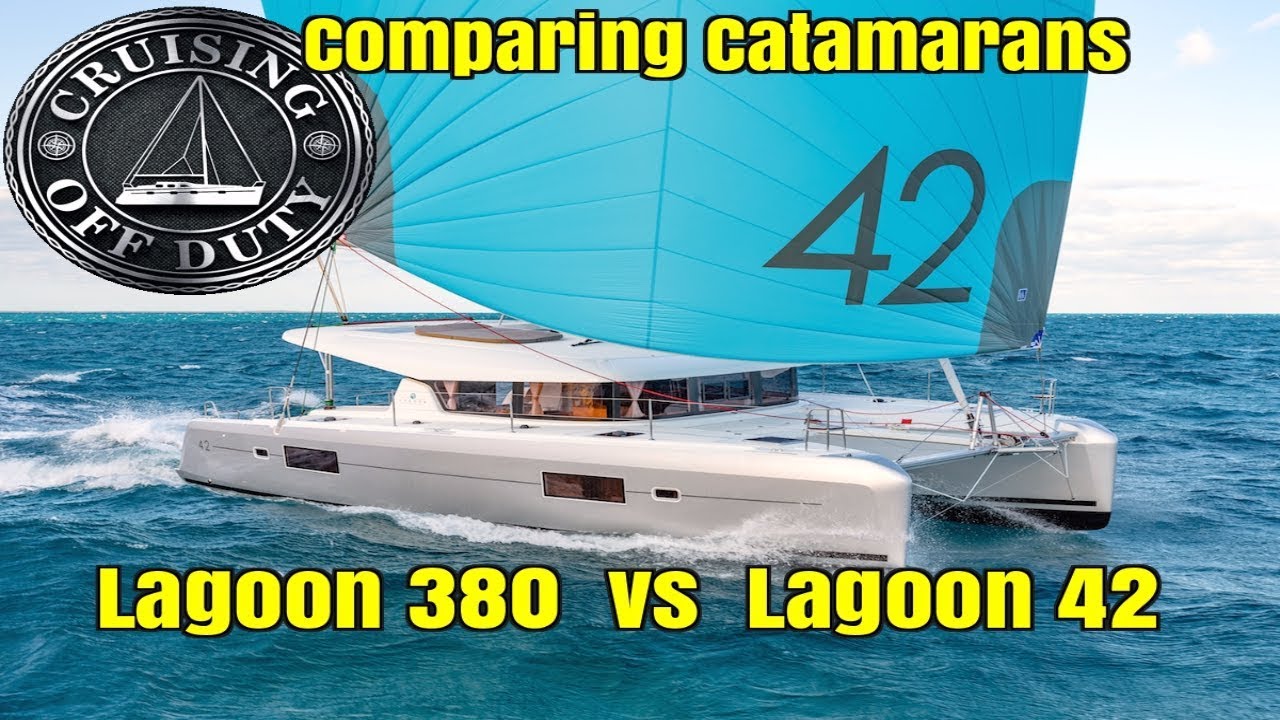 Annapolis Sailboat Show 2017.  Comparing Catamarans.  Lagoon 38' vs 42'.  Ep88