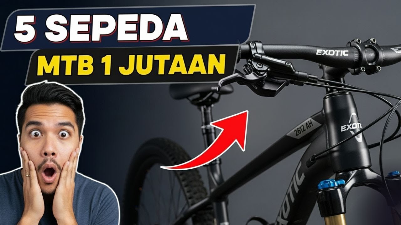 5 REKOMENDASI SEPEDA GUNUNG 1 JUTAAN TERBAIK 2025! Ada yang Pakai Rem HIDROLIK!