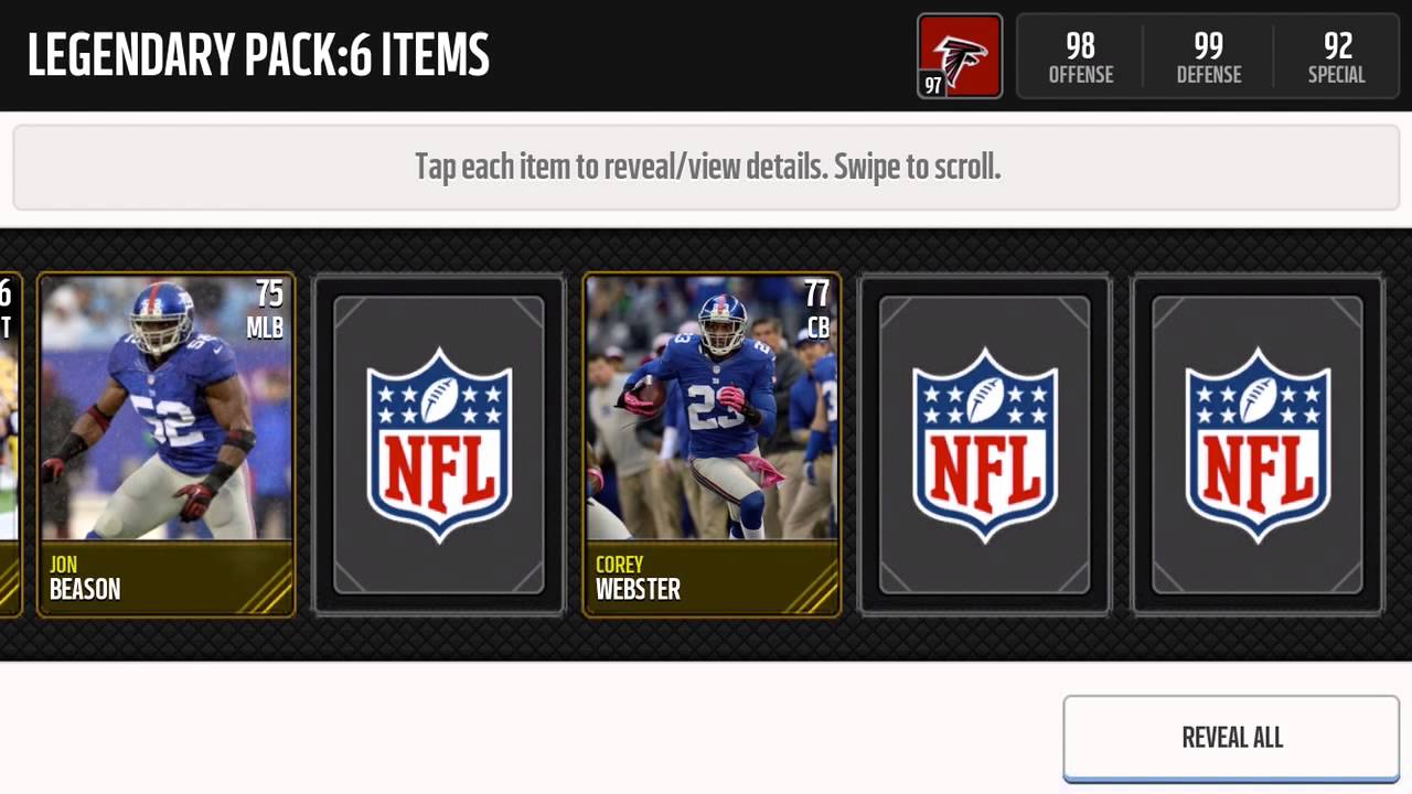 8 LEGEND PULLS!! MY BEST LEGEND PACKS! - Madden Mobile