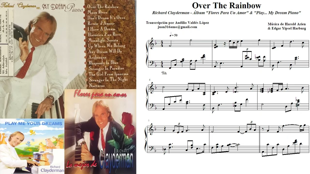 Somewhere Over the Reinbow - Partitura de Richard Clayderman