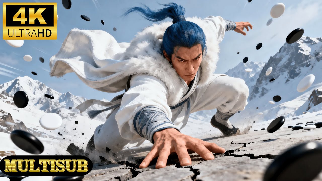 他被全村嘲笑是废柴棋痴，全村遭屠之际，落子化三百剑光斩尽无一生还！#武侠 #功夫 #电影