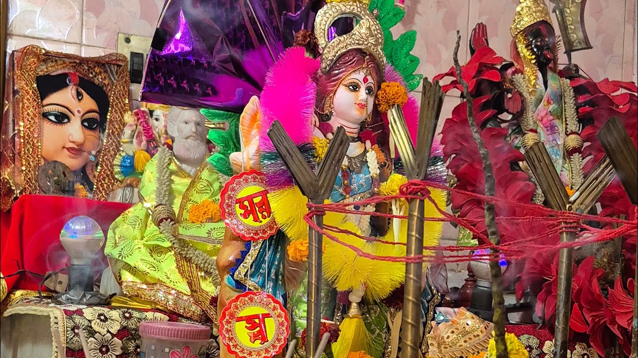 বাড়ির সরস্বতী পুজো। #familyvlog #bengalivlog #dailyvlog 