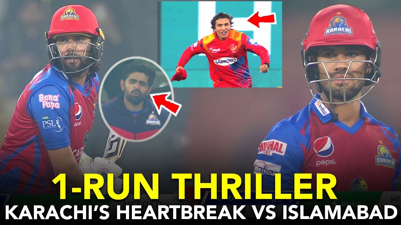 1-Run THRILLER! Karachi&rsquo;s Heartbreak vs Islamabad | HBL PSL 2022 Last 2 Overs | ML2K