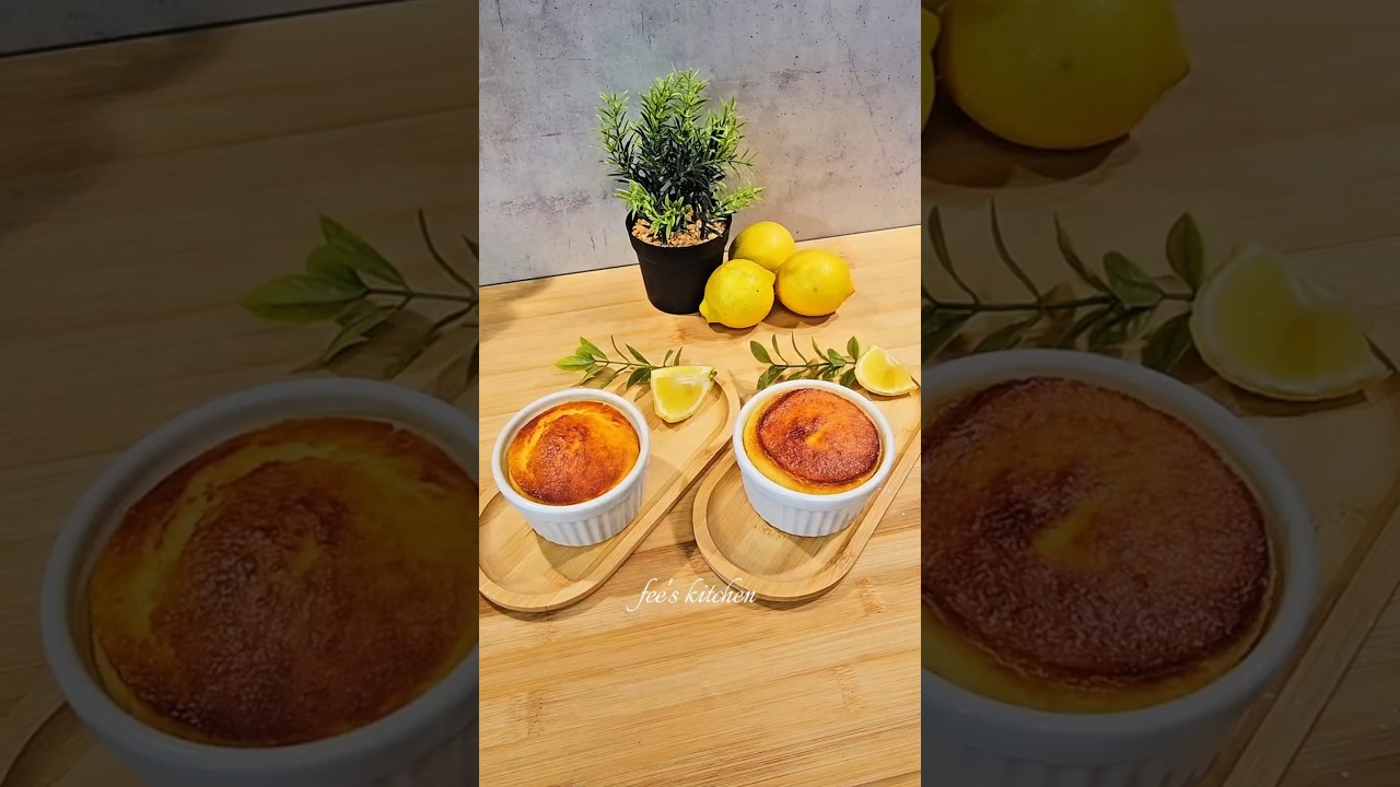 Airfryer zitronen Quark Souffl&eacute; 15 Minuten fertig #foodshorts #food #cooking #recipe #fyp #keşfet