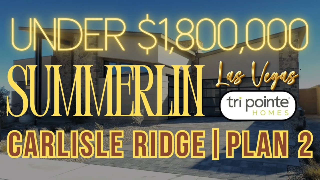 Tour Plan 2 at Carlisle Ridge | Luxury New Construction in Summerlin (Tri Pointe Homes)