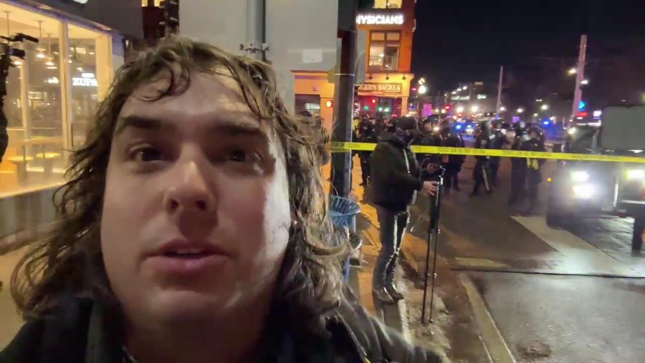 Live: Protesters outside hotel housing ICE agents in Minneapolis