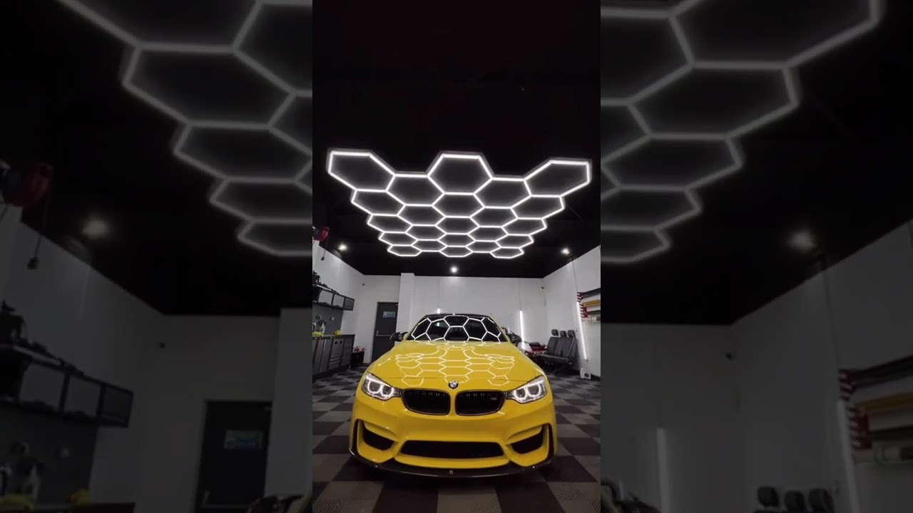 Hexagon Lighting UK | Garage Led Lighting | Detailing Hex Lights | Detailing Studio LED | Man Cave