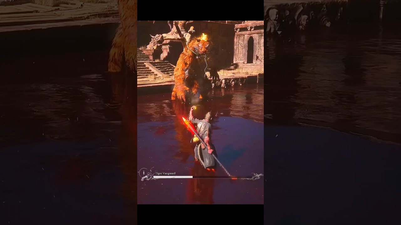 Max Level Wukong VS Tiger Vanguard 🔥 Black Myth Wukong Gameplay 🔥 #blackmythwukong #wukonggameplay