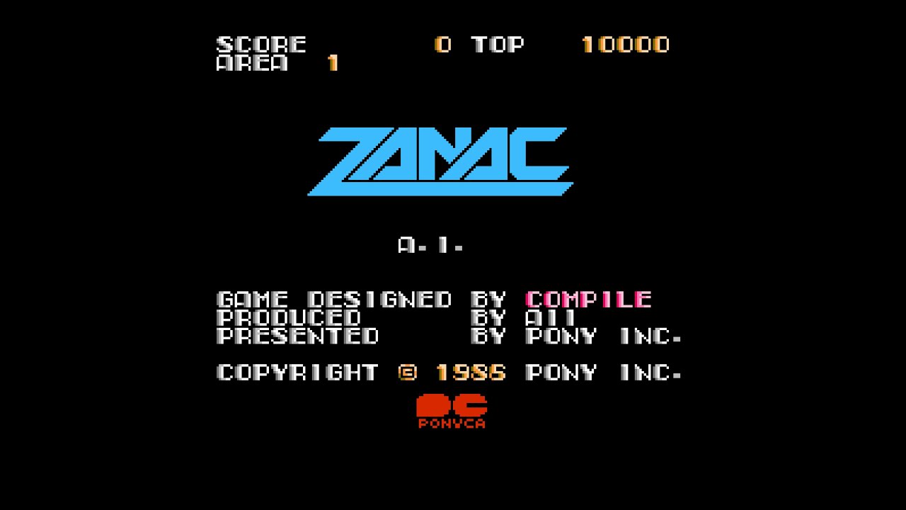 ザナック (FDS) 全クリア (ノーミス / 21156590点)