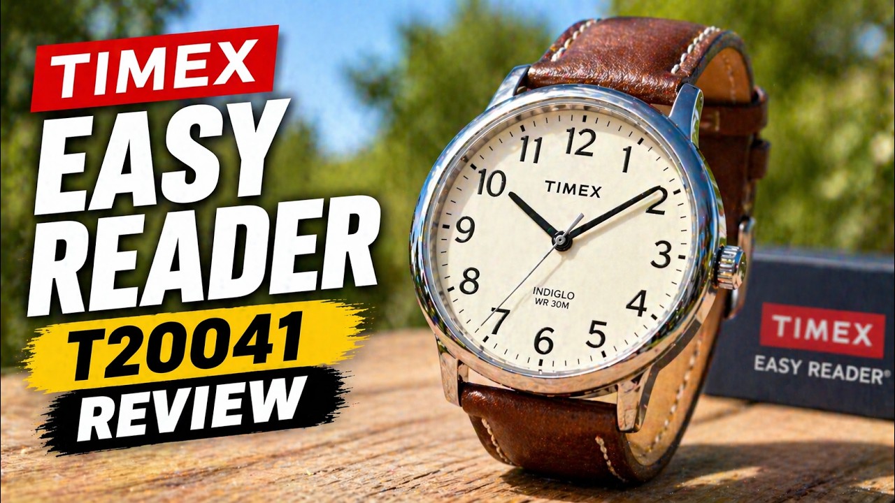 Timex Easy Reader Brown Leather Watch #T20041