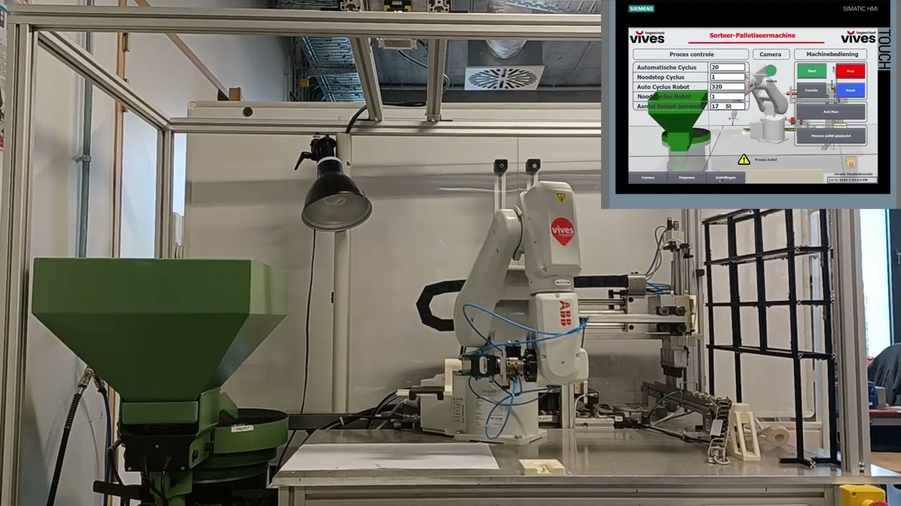 Sorteer en palettiseer machine