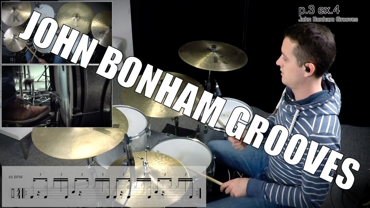 Top 5 Bonham Grooves - Daily Drum Lesson