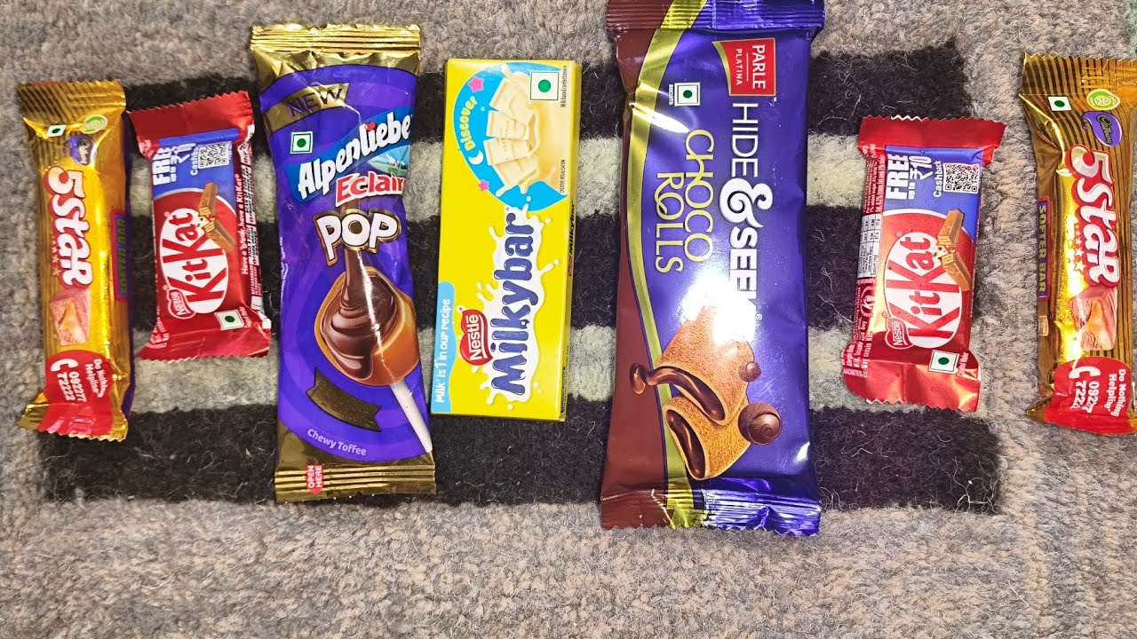 Kit kat chupa chups eclairs ASMR 🍫Unboxing#choclate#chocobar#asmrchocolate #asmrchocolate #dairymilk