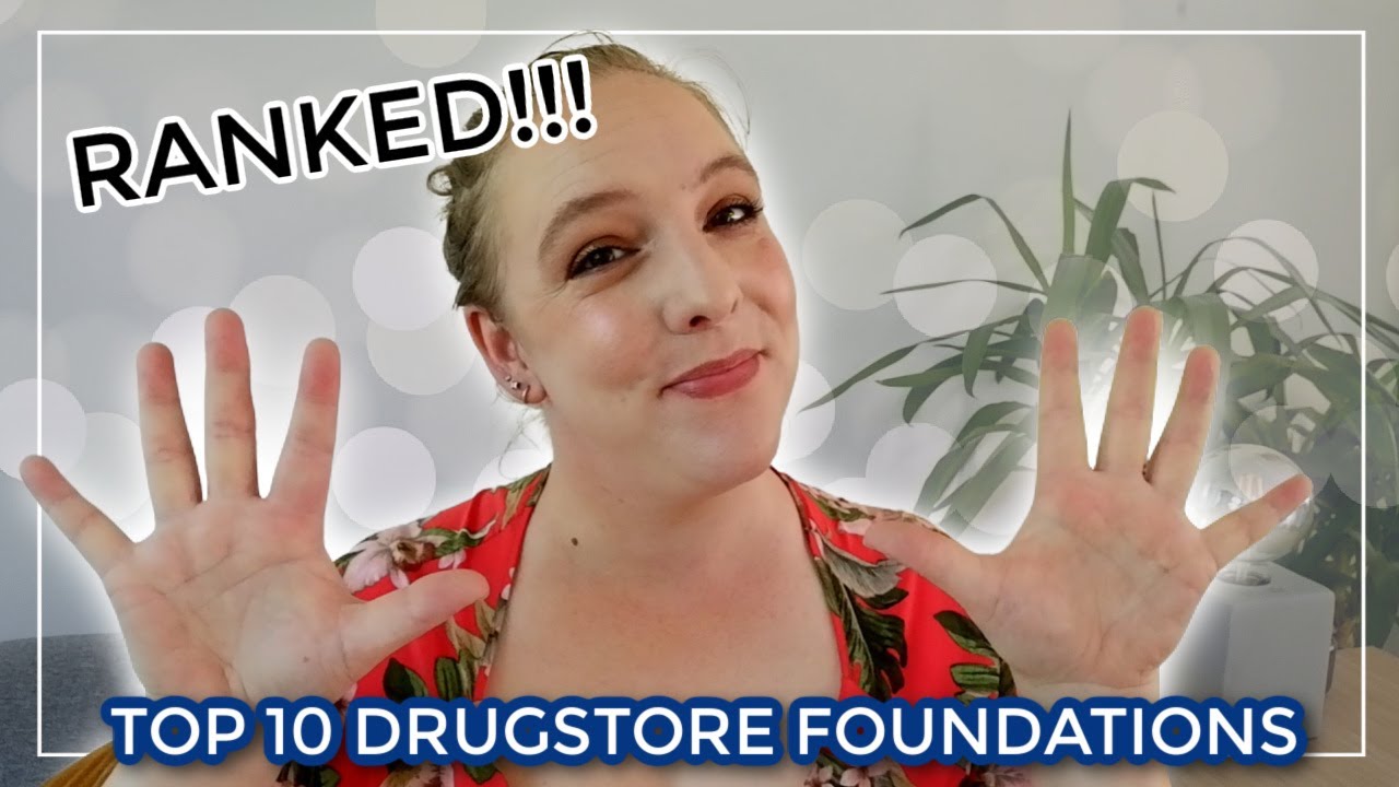 TOP 10 DRUGSTORE FOUNDATIONS // Ranking, swatches & reviews (fair & dry skin)