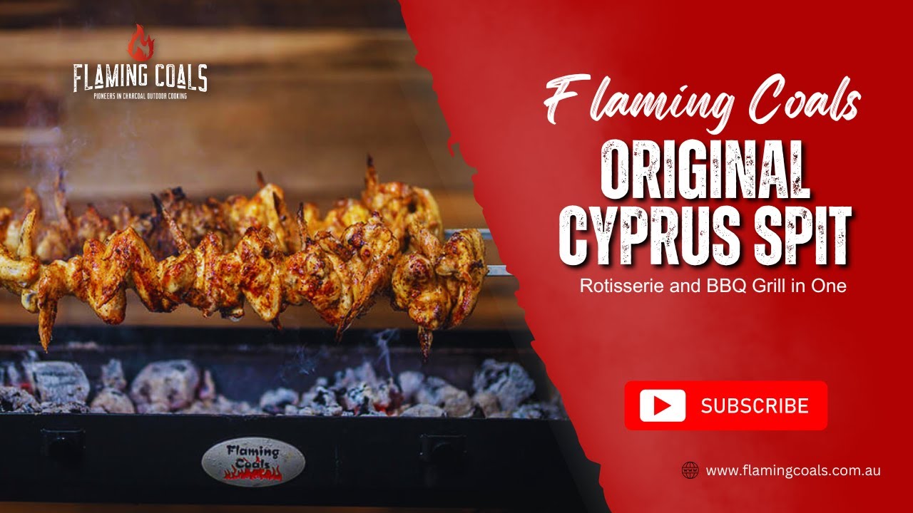 Flaming Coals Original Cyprus Spit: Rotisserie and BBQ Grill in One