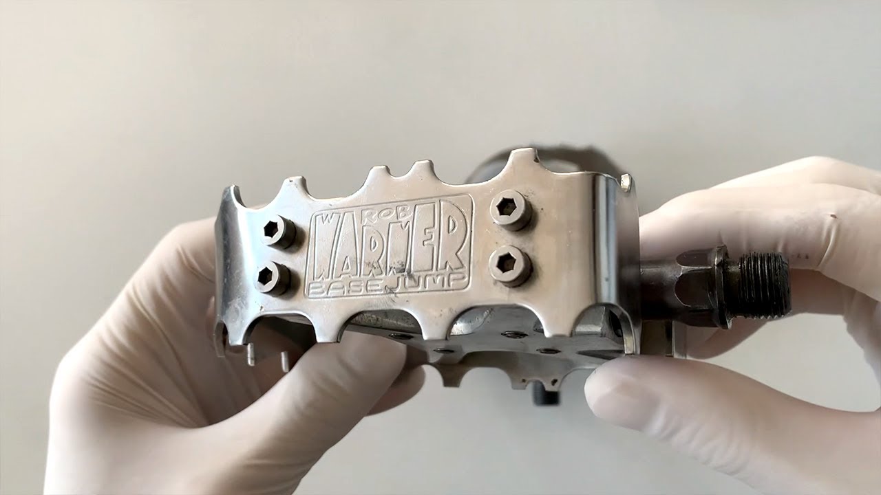 vintage bike pedal service / restoration - Rob Warner bear trap base jump