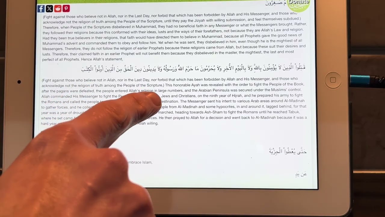 Jizyah 9:29 