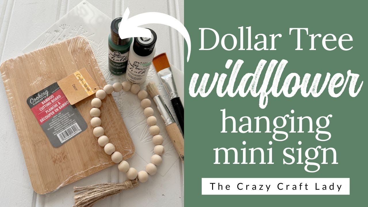 Dollar Tree Cutting Board Hanging Sign