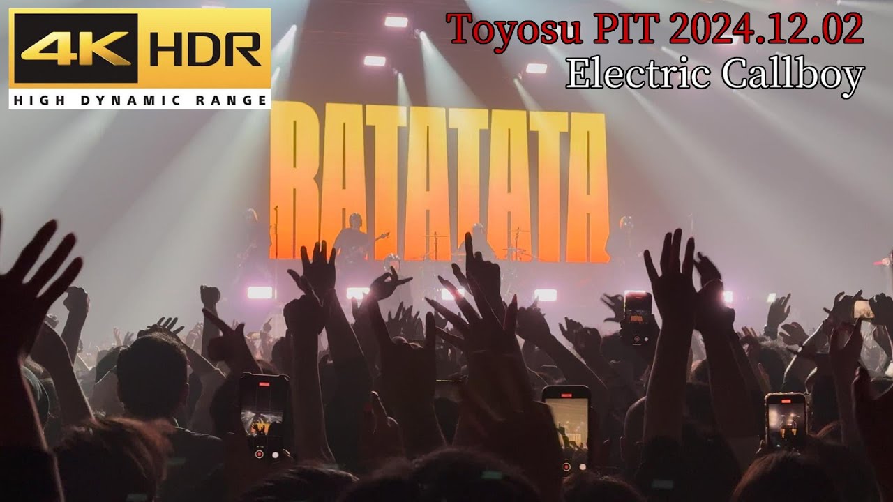 Electric Callboy RATATATA etc Toyosu PIT 2024.12.02 4K HDR