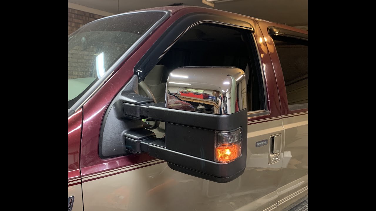 99-07 F-250 Excursion Tow Mirror Swap to 08-up style Superduty mirrors F-350