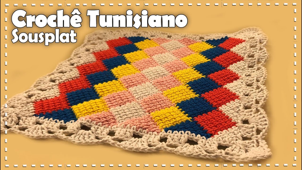 SOUSPLAT EM CROCHÊ TUNISIANO com Eliete Massi - Programa Arte Brasil - 24/10/2017