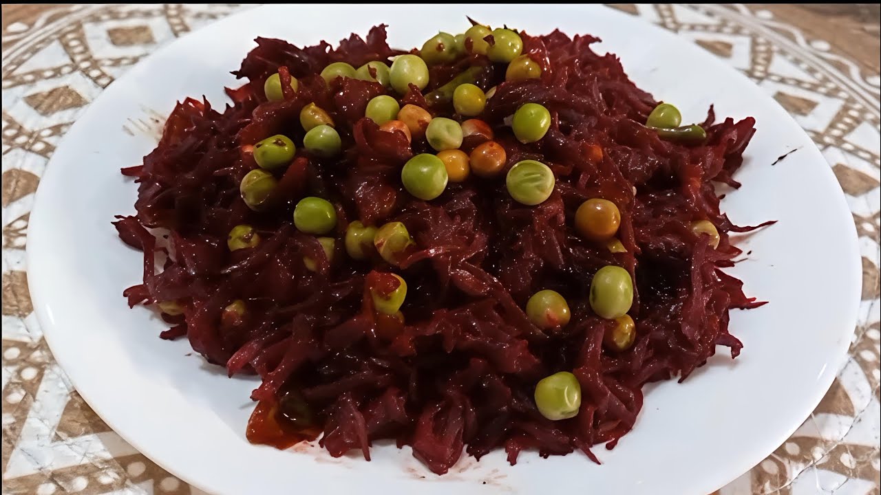 Iron-Rich Beetroot Green Peas Fry | Quick Healthy Veg Recipe