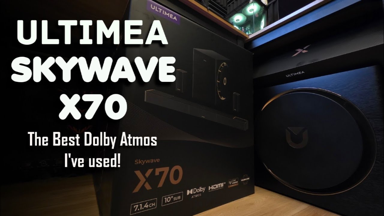 Ultimea Skywave X70 Unboxing and Review. Dolby Atmos 7.1.4 Surround System with 10 Inch Subwoofer!